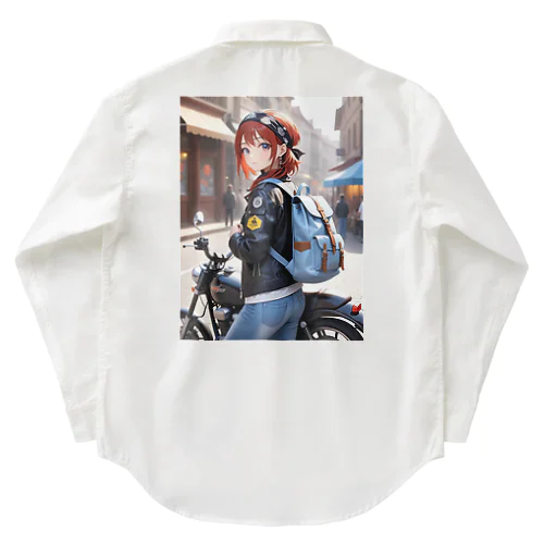 バイク女子そら Work Shirt