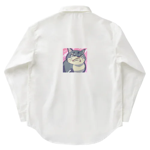 怒る猫 Work Shirt