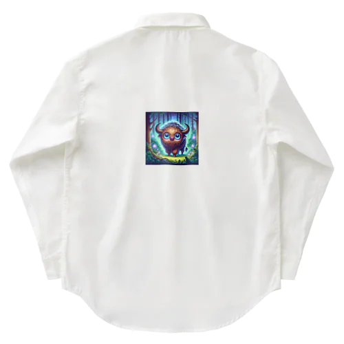 不気味で可愛いバイソン001 Work Shirt