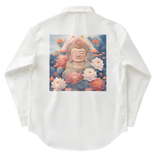 花ざかりの仏 ワークシャツ