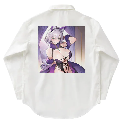 猫耳　美少女 Work Shirt