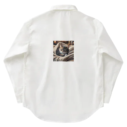 眠たい猫 Work Shirt