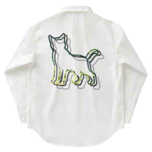 深い森と猫005 Work Shirt