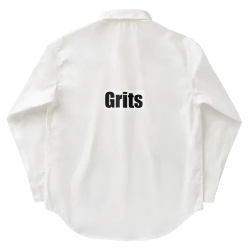 Grits （宇宙）バックプリント ワークシャツ