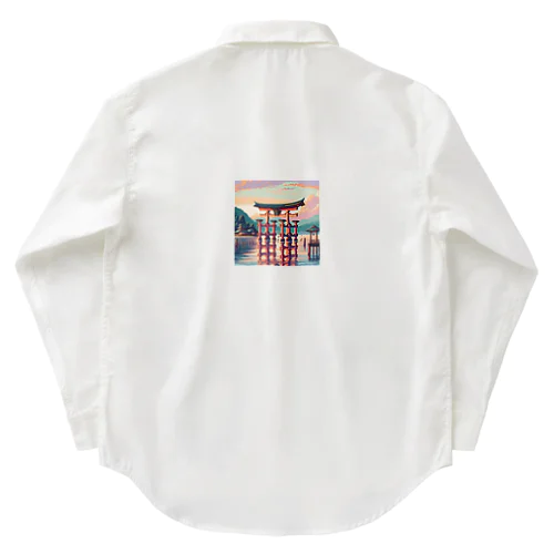 厳島神社（pixel art） Work Shirt