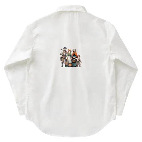 村人（pixel art） Work Shirt