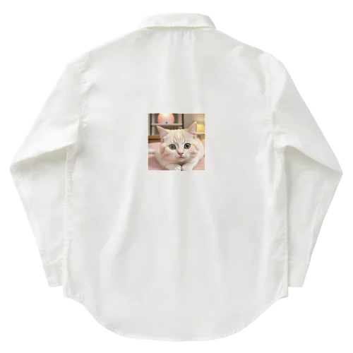 かわいい猫のグッズ Work Shirt