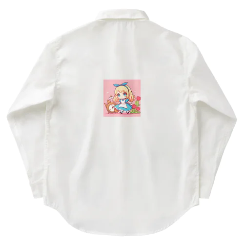 不思議の国のアリス少女 Work Shirt