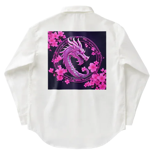 dragon桜 ワークシャツ