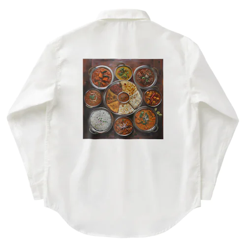 インド・ネパール料理の盛り合わせ　kouchan 1616 Work Shirt