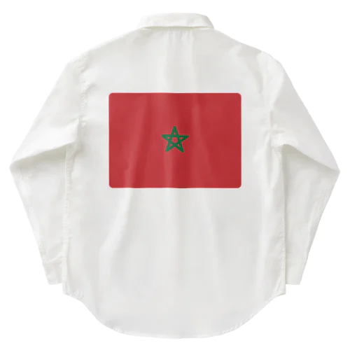 モロッコの国旗 Work Shirt