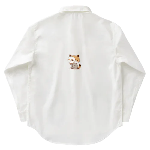 猫の仮面 Work Shirt