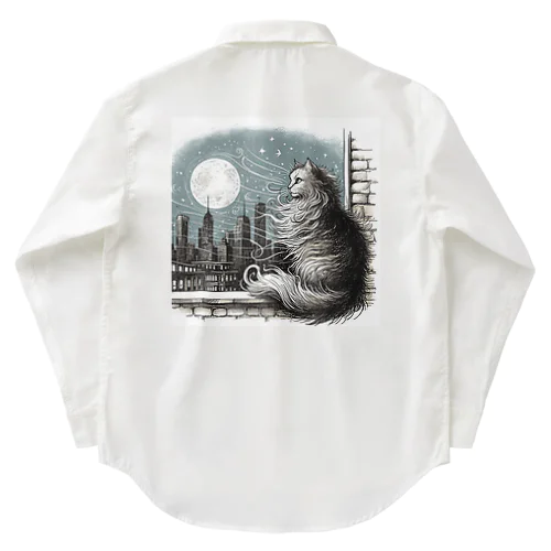 窓際のねこ Work Shirt