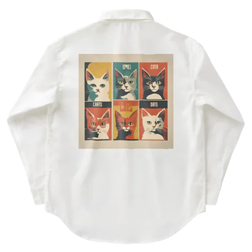 6匹の猫 Work Shirt