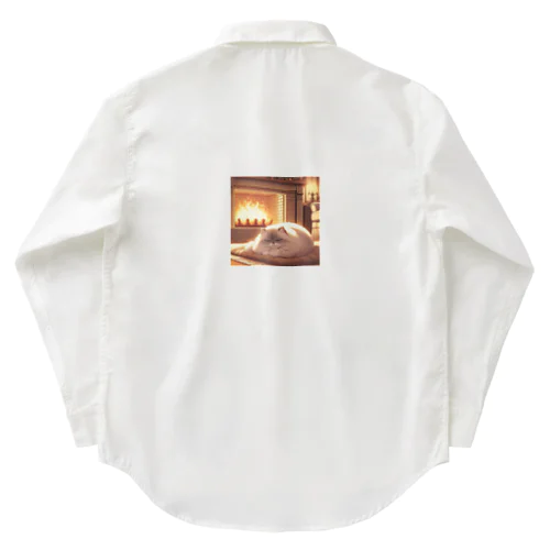 暖炉猫 ワークシャツ