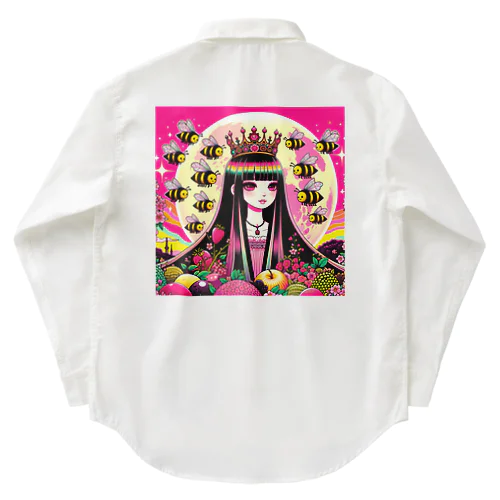 🐝ピンクムーンとミツバチと〈III女帝〉👸🏻 Work Shirt