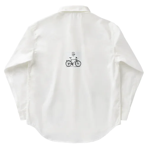 自転車ロゴ ワークシャツ