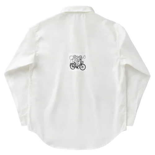 自転車ロゴ　ガールズ Work Shirt