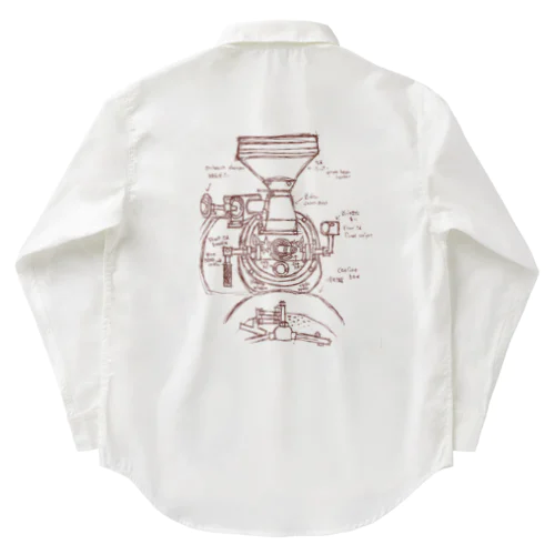 焙煎士見習い//珈琲マニアに捧ぐ〜茶線ver.〜 Work Shirt