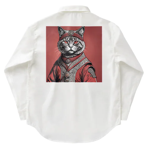 縄文猫 ワークシャツ