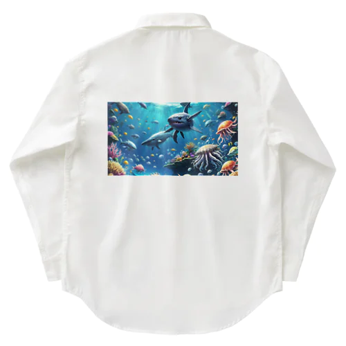 海の宝石箱：生命の輝き ワークシャツ