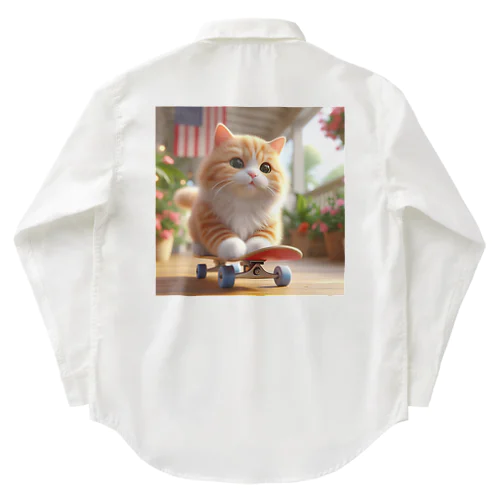 スケボーCAT Work Shirt