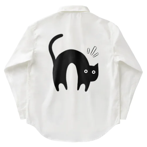 黒猫５ ワークシャツ