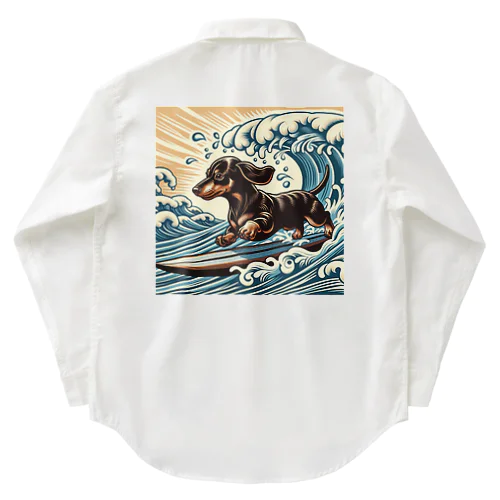 ride the waveだホットドッグ Work Shirt