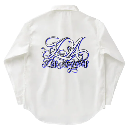 LA Los Angeles Tattoo Script Work Shirt