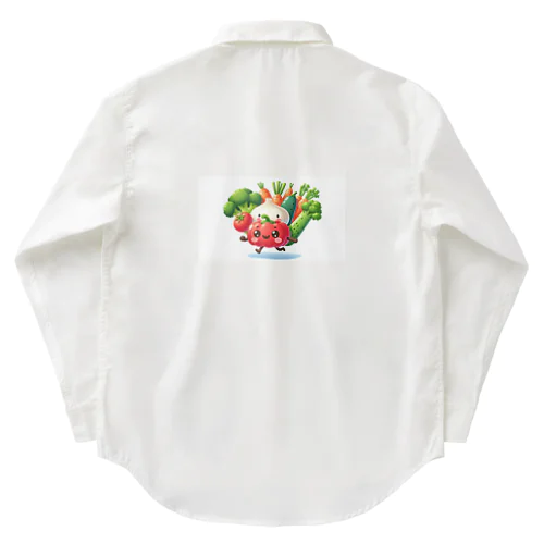 新鮮な野菜達 Work Shirt