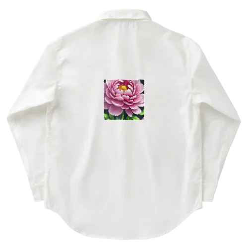 ピクセルアートの5月_芍薬 Work Shirt