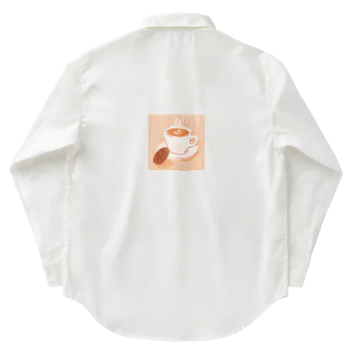 レトロ風なコーヒーイラストグッズ Work Shirt