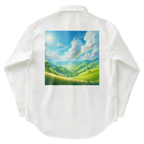 「美しい緑の風景」グッズ Work Shirt