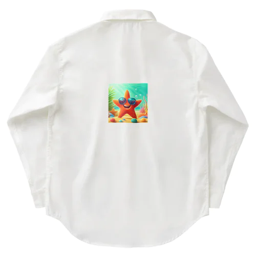 サングラスをかけたハッピーなヒトデ - 海の陽気な仲間！ Work Shirt