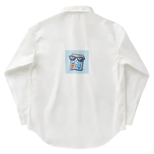 泣き顔の計算機サングラス！ Work Shirt