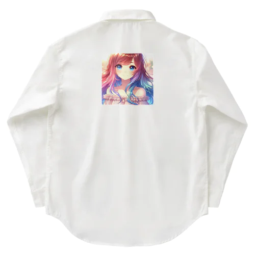 優しく微笑む少女💞 Work Shirt