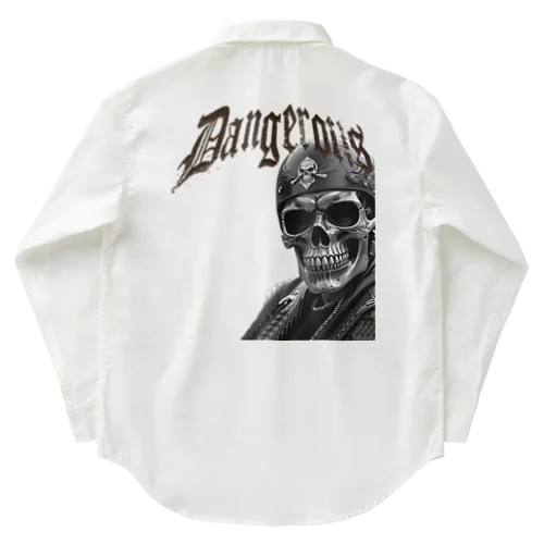 SKULL BIKER-02 Work Shirt