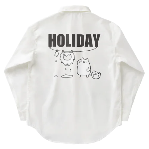 【HOLIDAY】ライオンさんの休日 Work Shirt