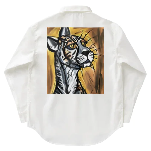 野生の猫 Work Shirt