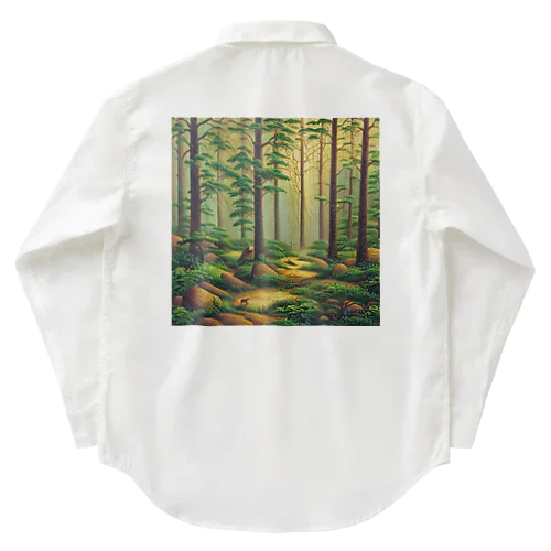 森の中で創作活動 ワークシャツ