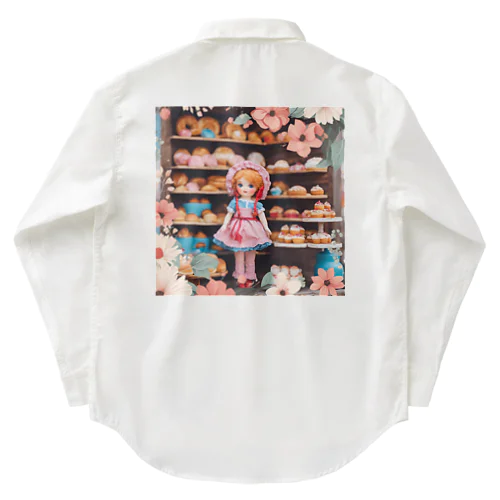 かわいい💕女の子のパン屋さん🥐🍞✨ Work Shirt