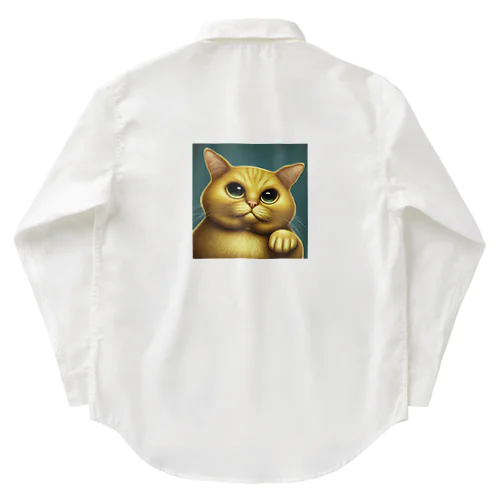 金色の猫 Work Shirt