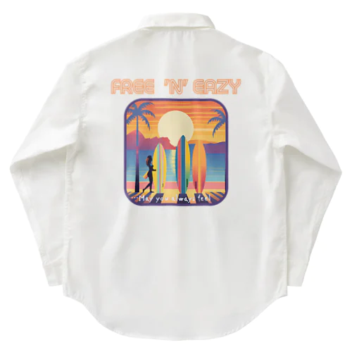  FREE 'N' EAZY  Tropical1 Work Shirt