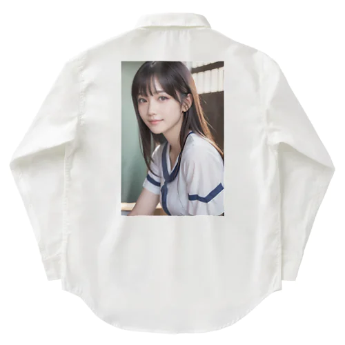 美女との出会い Work Shirt