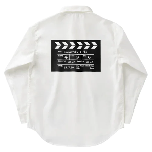 映画撮影 カチンコ Work Shirt