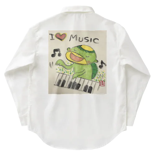 ピアノかっぱくん Piano Kappa-kun ワークシャツ