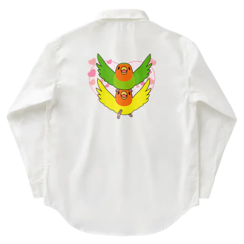 ラブリーコザクラインコ【まめるりはことり】 Work Shirt