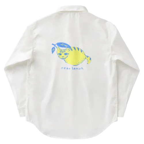 ねこレモン Work Shirt