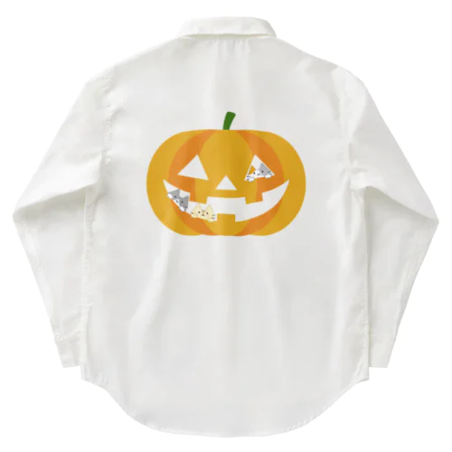 かぼちゃにゃ ワークシャツ