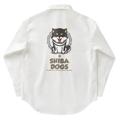 SHIBA DOG　黒 Work Shirt